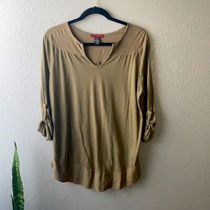 BKE Red Detailed Back Tunic